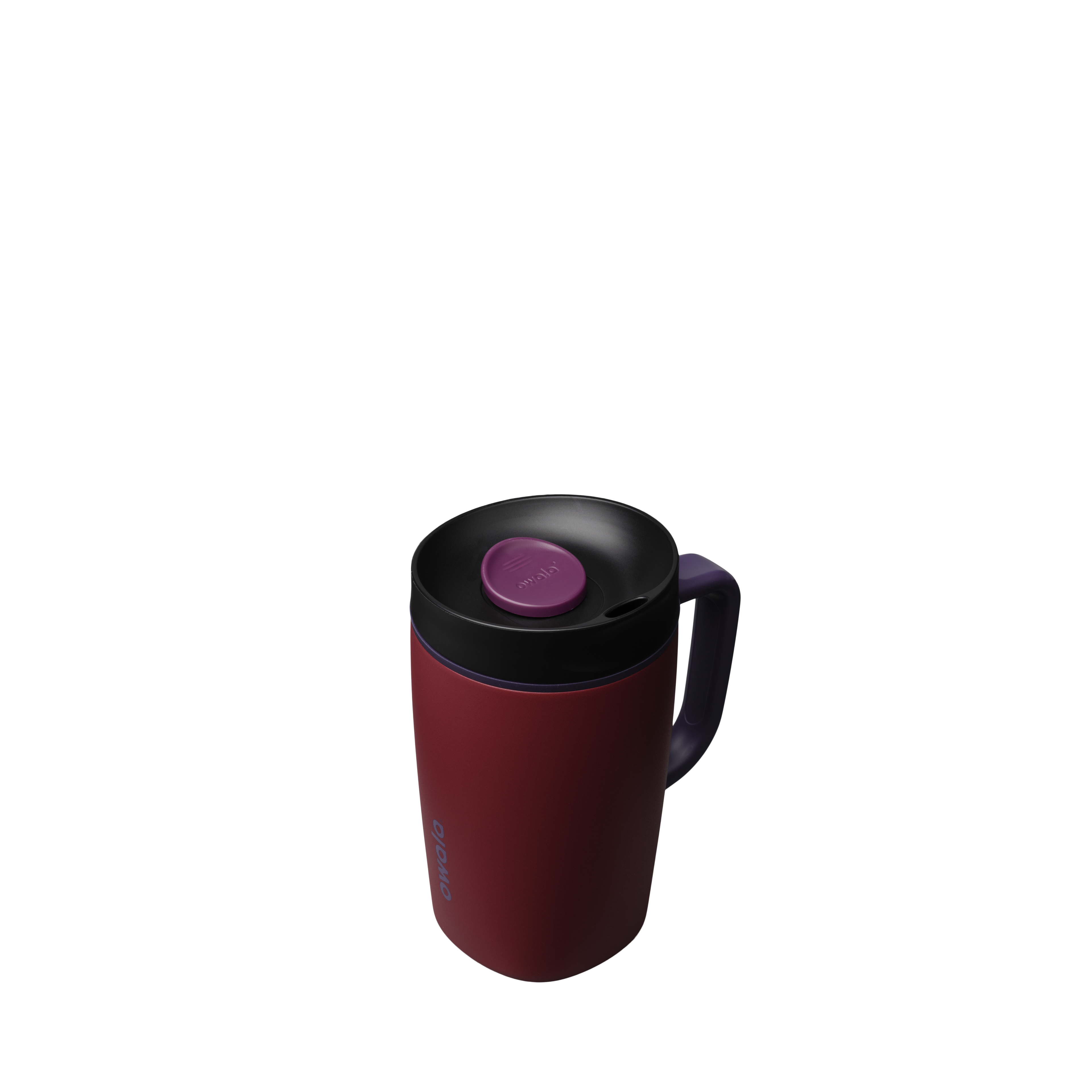 SmoothSip® Slider with Handle - Burgundy Bay / 12oz / Stainless Steel