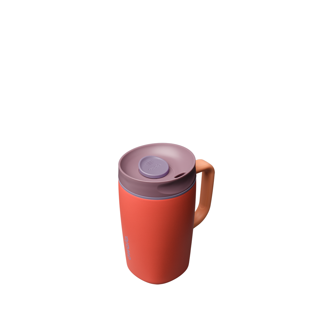SmoothSip® Slider with Handle - Terracotta Sunset / 12oz / Stainless Steel